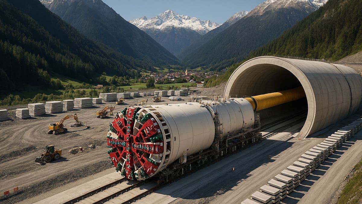 El túnel ferroviario más largo del mundo: así es el proyecto del siglo en el Paso del Brennero entre Austria e Italia