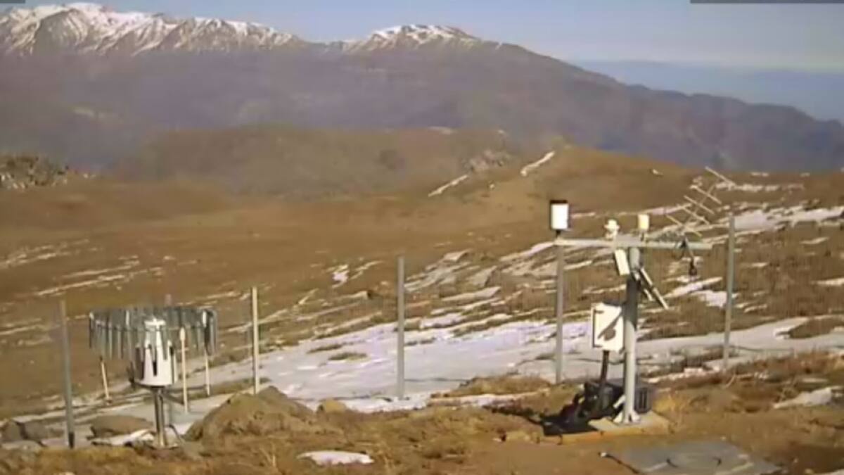 La cordillera chilena en la actualidad. Foto: Twitter @QuePasaCL