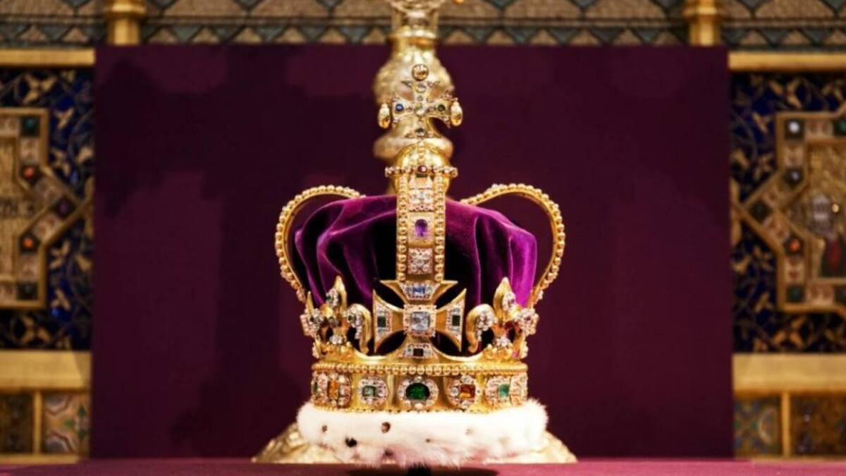 La Corona de San Eduardo. Foto: NA.