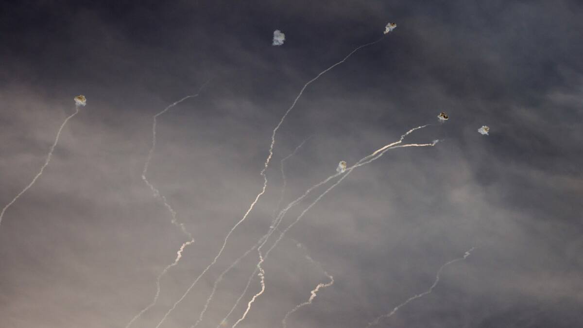 La Cúpula de Hierro de Israel en acción. Foto: Reuters