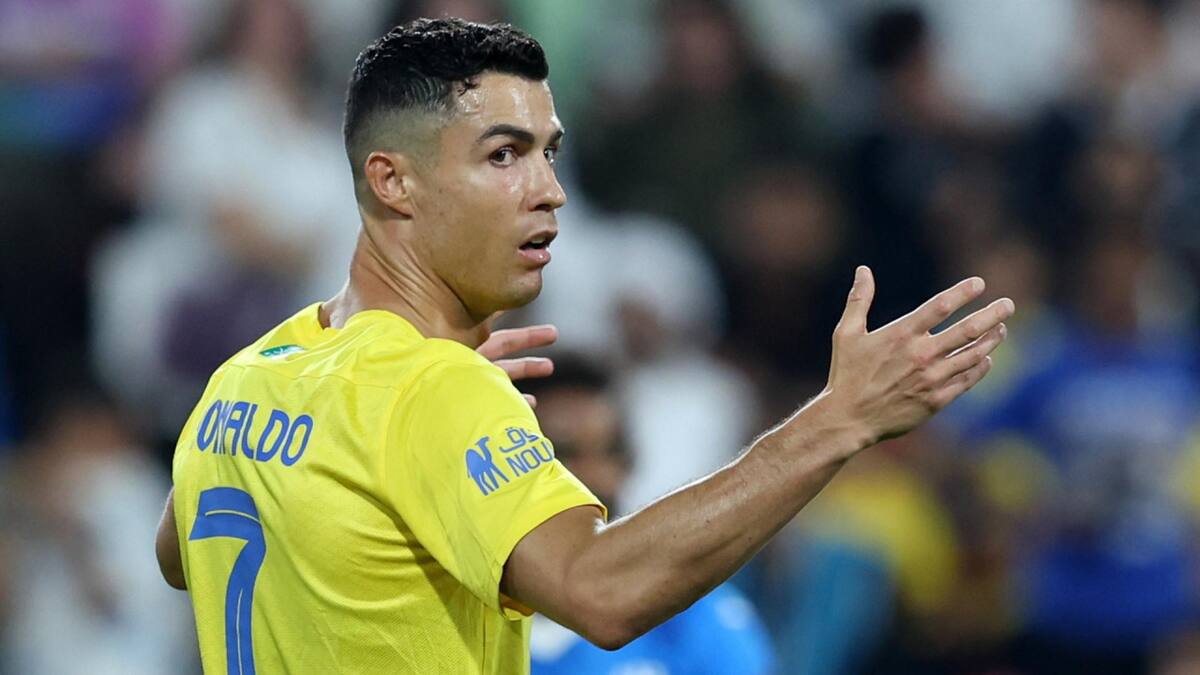 La desazón de Cristiano Ronaldo. Foto: EFE