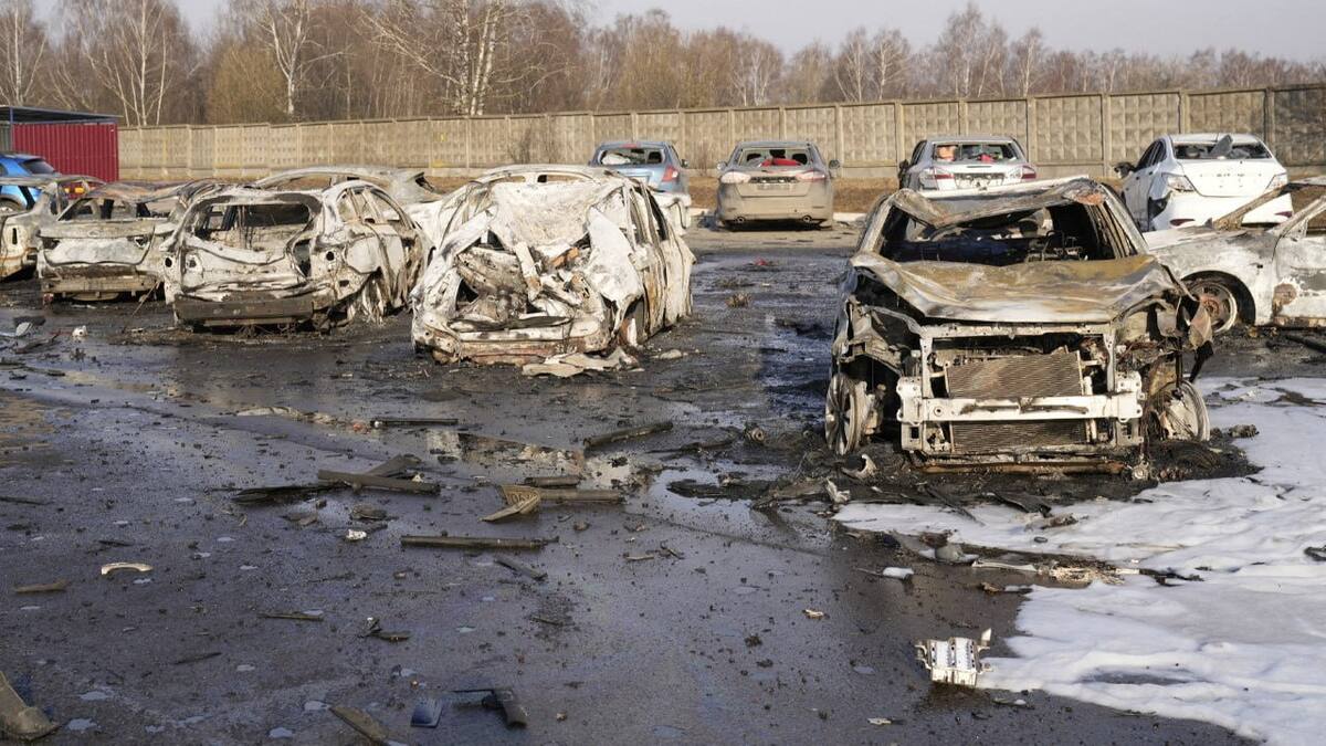 La destrucción que dejó el ataque con drones ucranianos a la región de Moscú. Foto: Reuters.