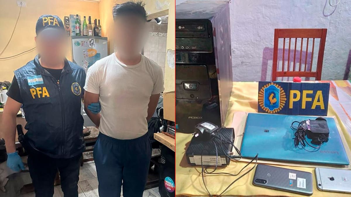 La detención del asistente terapéutico abusador en Paraná. Foto: Gentileza El Once.