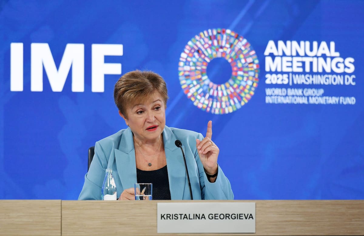 Kristalina Georgieva del FMI pidió a Argentina acumular más reservas