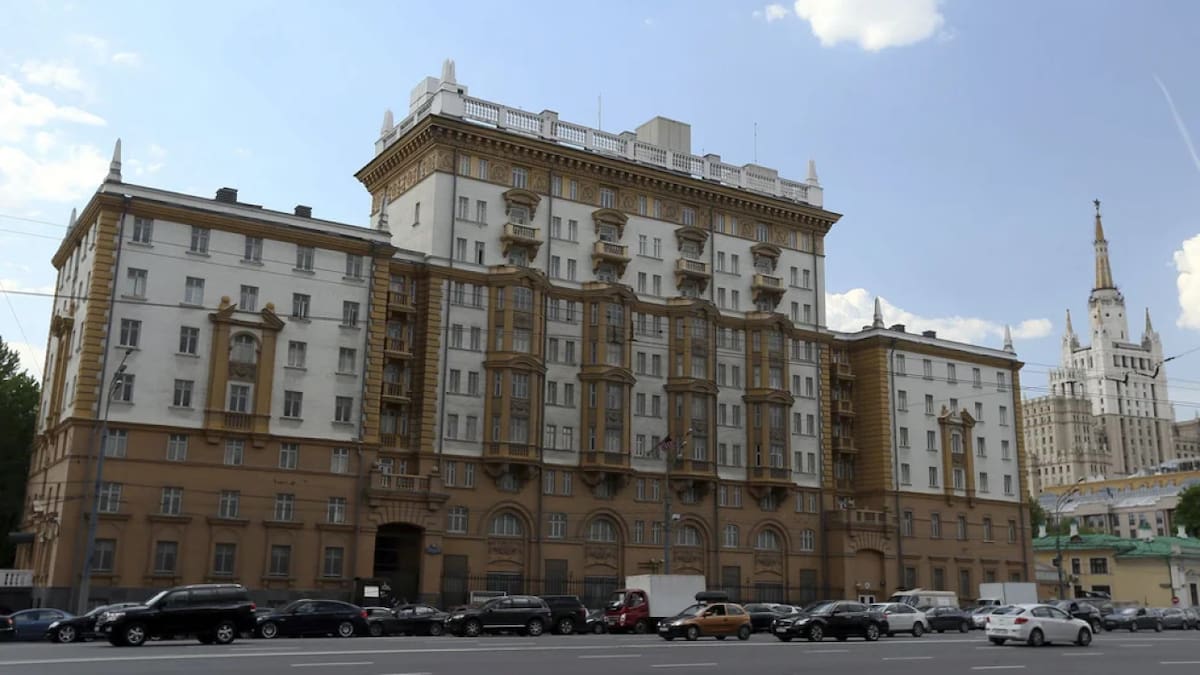 La embajada de Estados Unidos en Moscú. Foto: EFE