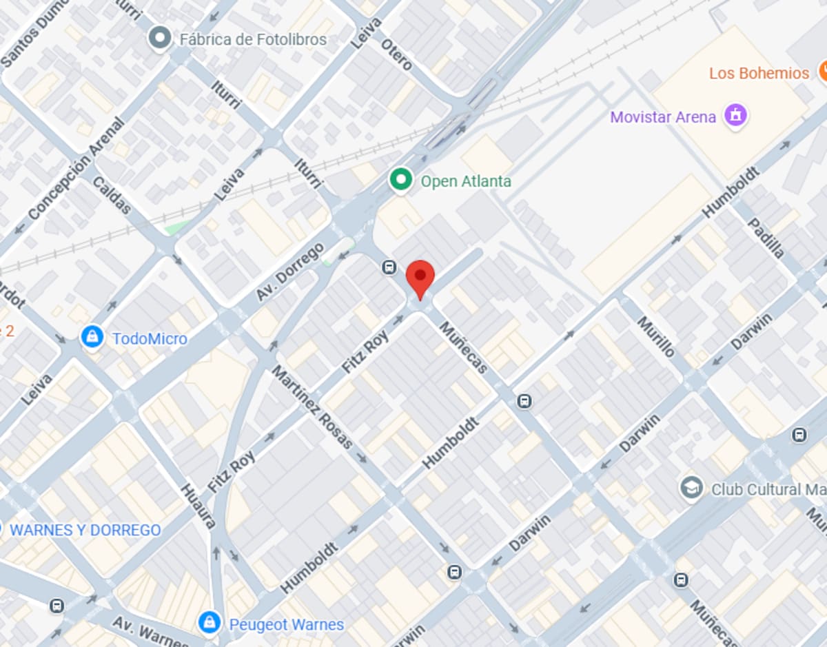 La esquina de Fitz Roy y Muñecas, donde un policía disparó 14 veces.
