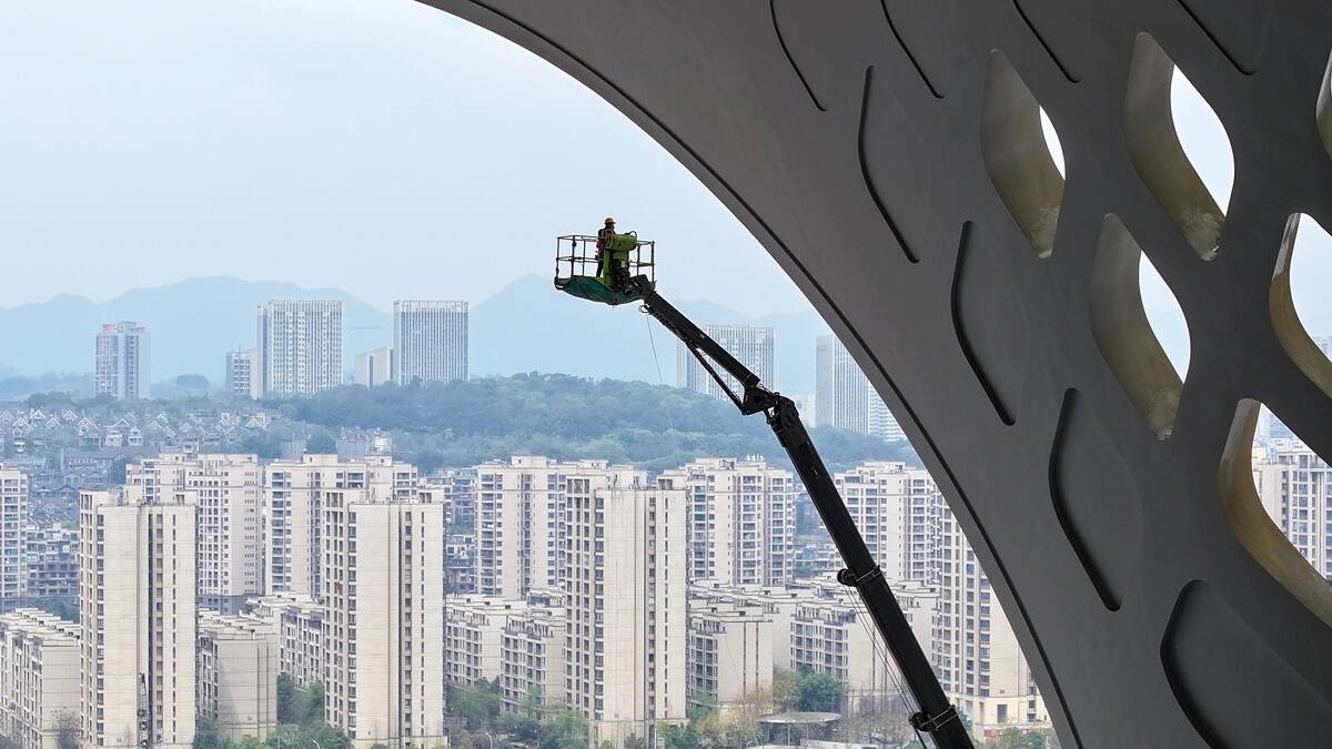 La estación de ferrocarril Chongqing Este, el mayor nudo ferroviario de alta velocidad del oeste de China.