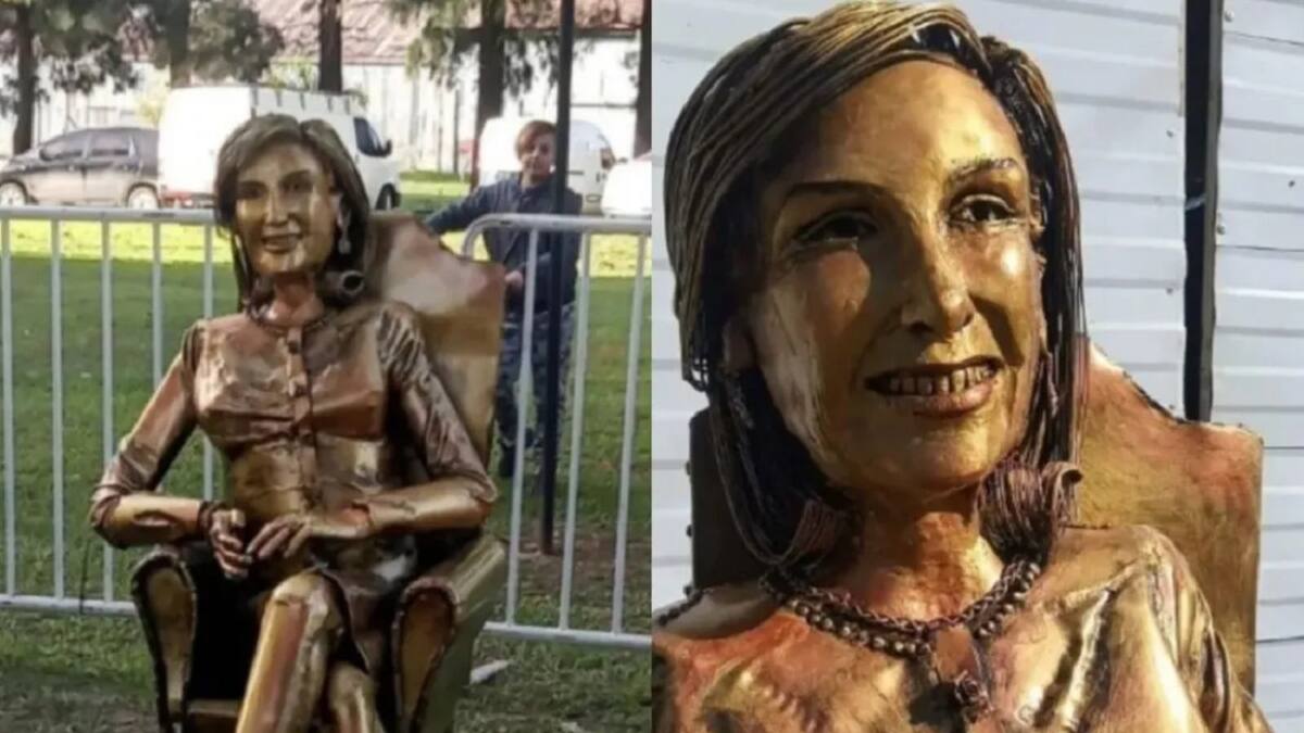 La estatua de Mirtha Legrand. Foto: redes sociales