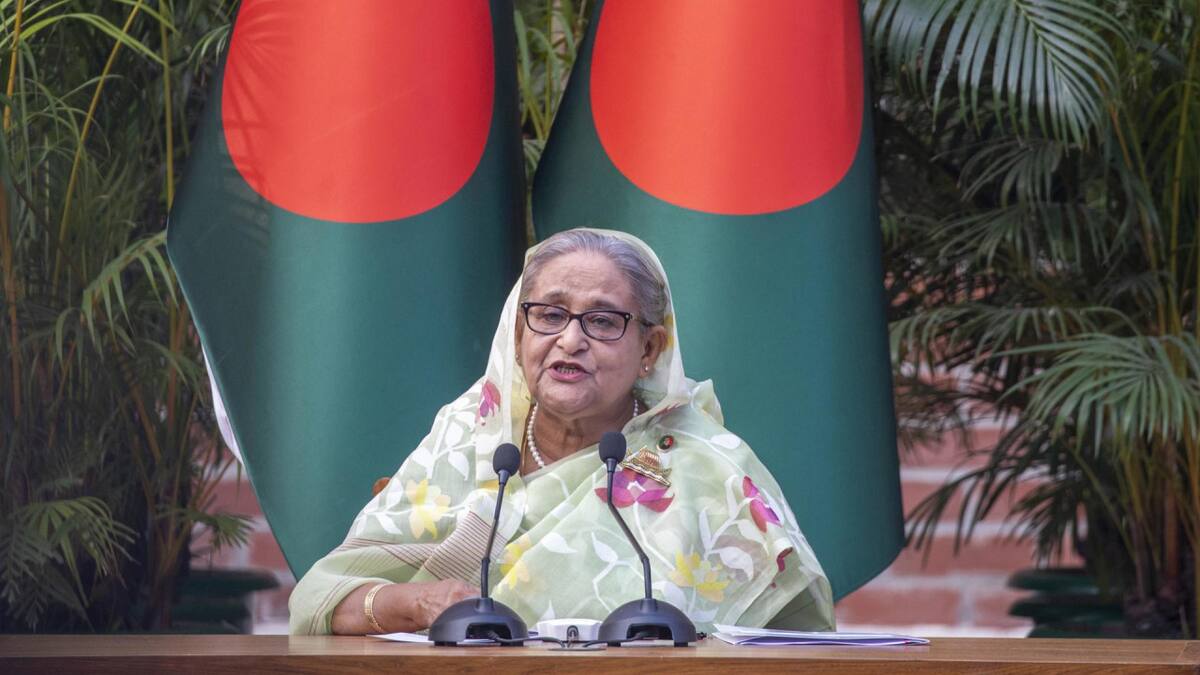 La ex primera ministra de Bangladesh, Sheikh Hasina. Foto: EFE.