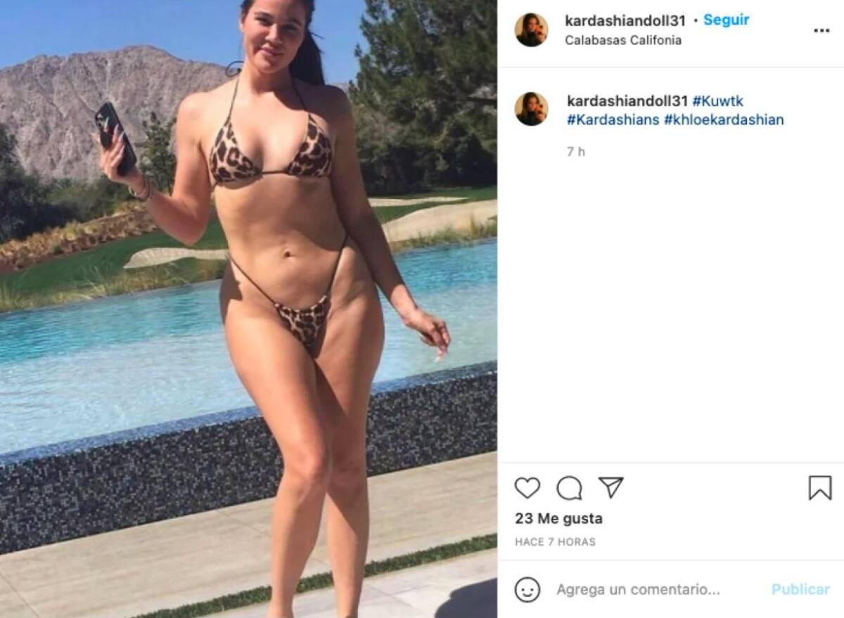 La foto que no autorizó en el 2021. Foto: Instagram/kardashiandoll31