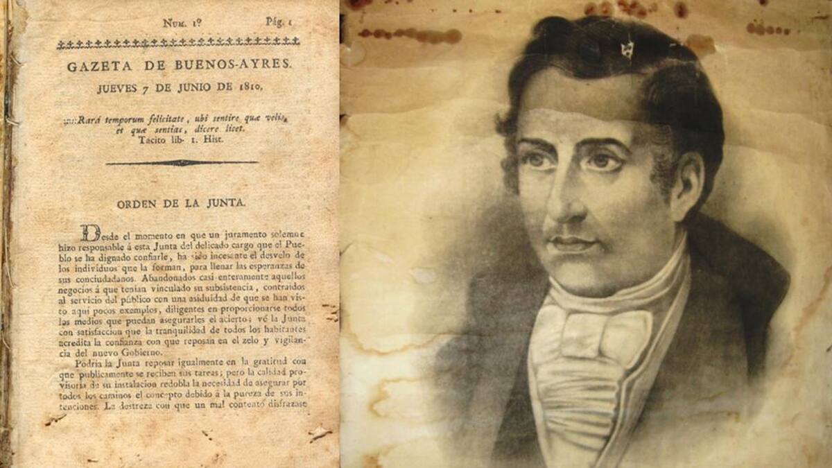 La gazeta de Buenos Aires - Mariano Moreno - Día del periodista