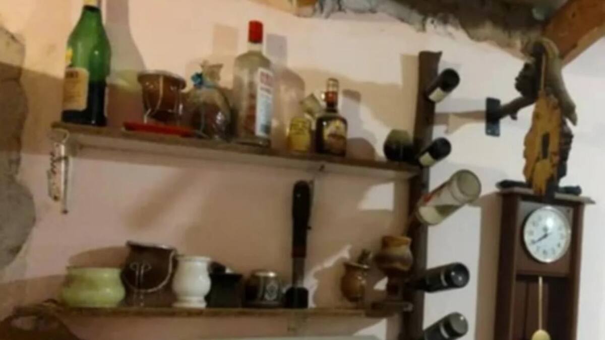 La granada en una casa de Comodoro Rivadavia. Foto: elchubut