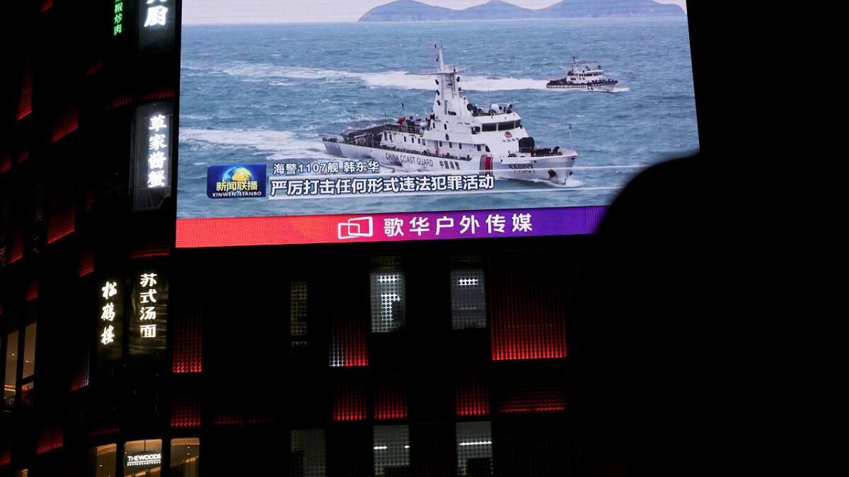 La Guardia Costera de China realizó maniobras militares en Beijing. Foto: Reuters (Florence Lo)
