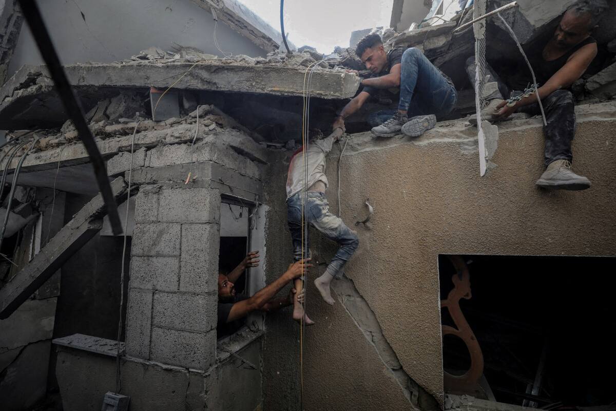 La guerra de Gaza vulnera el derecho humanitario. Foto: Reuters.