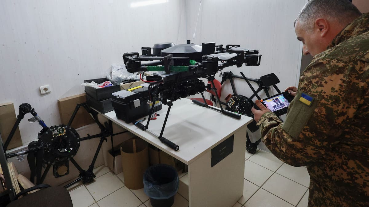 La guerra entre Rusia y Ucrania, marcada por el uso de drones bélicos.