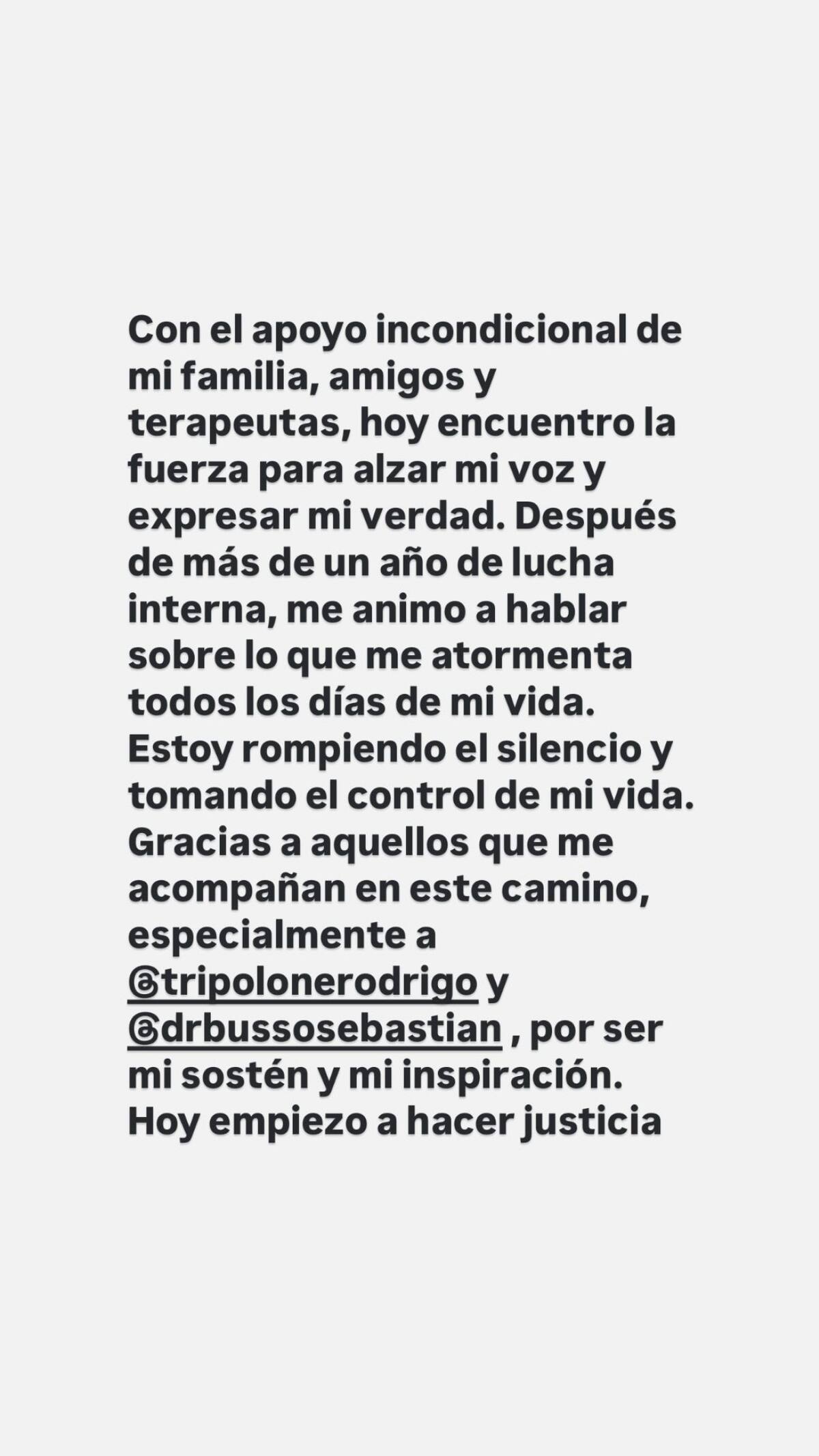 La historia de Camila Pittaluga tras denunciar a Ezequiel Ingrassia por abuso sexual.