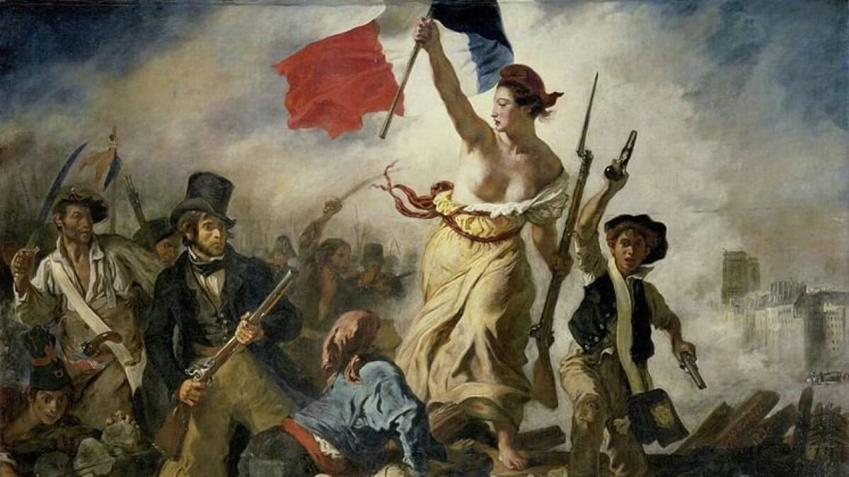 La Libertad guiando al pueblo. Cuadro pintado por Eugène Delacroix en 1830 y expuesto en el Museo del Louvre. Foto: PD.