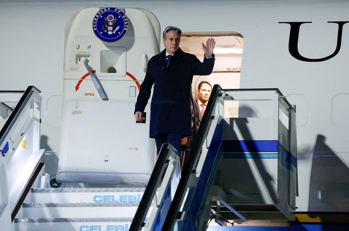 La llegada de Blinken a Turquía. Foto: Reuters