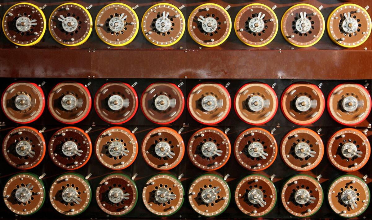 La máquina "Bombe" de Turing en Bletchley Park Museum en Bletchley, Inglaterra. Reuters
