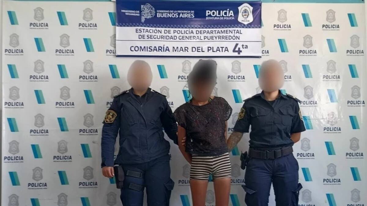 La mujer detenida por matar a un jubilado en Mar del Plata. Foto: 0223