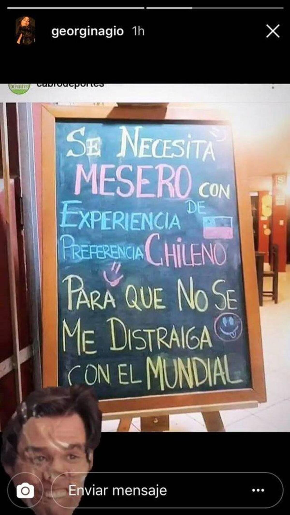 La novia de Cristiano Ronaldo se burla de Chile por quedar afuera del Mundial