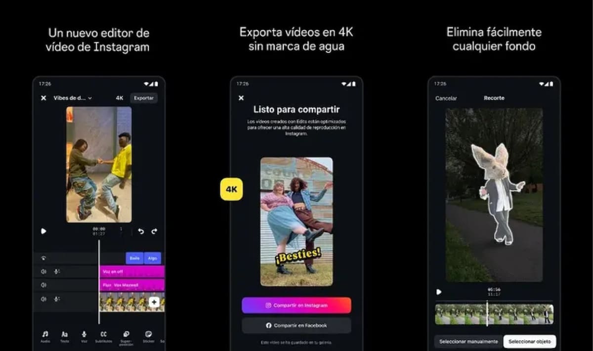 La nueva aplicación para editar videos.