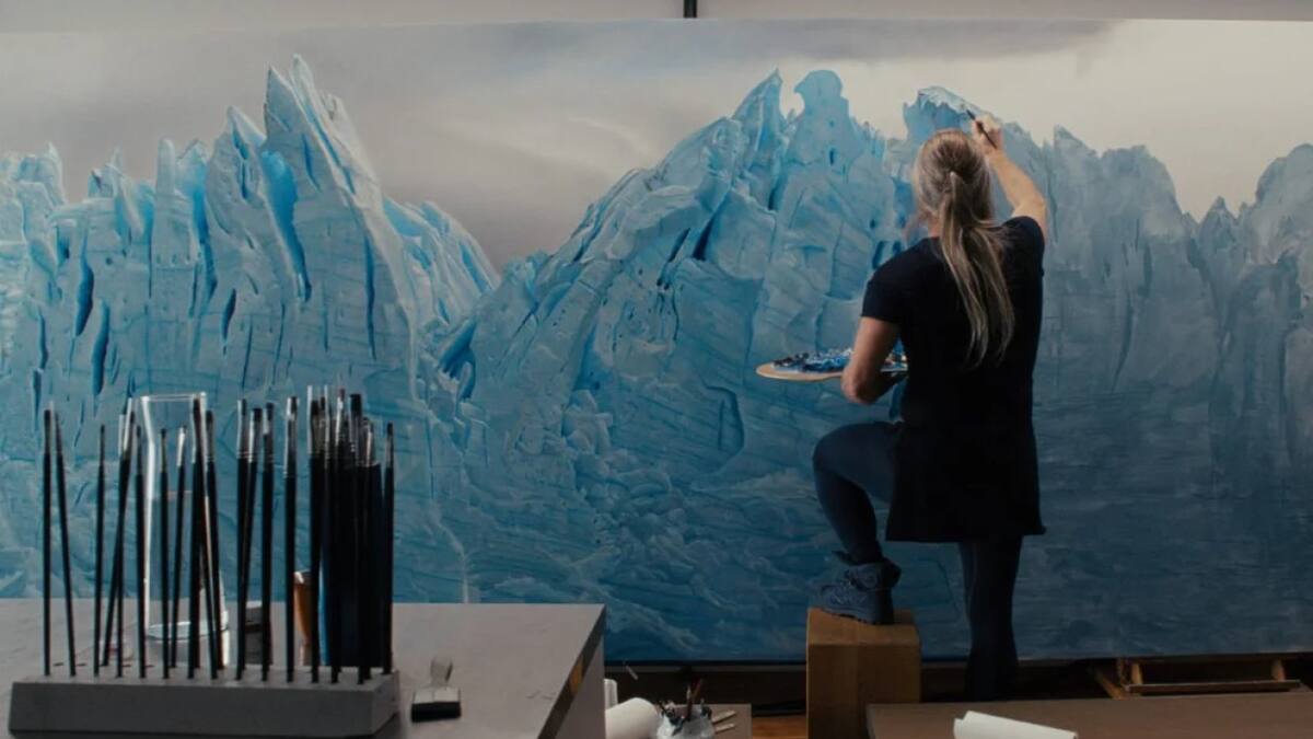 Un artista argentino vendió una obra del Perito Moreno por una cifra millonaria: quién es y cuál fue el monto