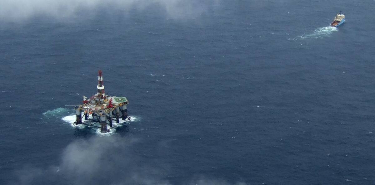 La plataforma de perforación de petróleo en Malvinas.Foto: REUTERS / Gary Clemente