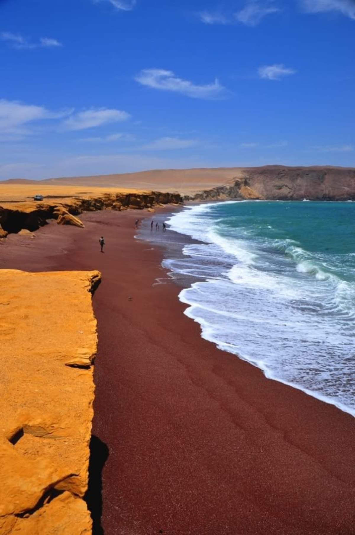 La Playa Roja, en la Reserva Nacional de Paracas. Foto: Facebook / Culturateca.