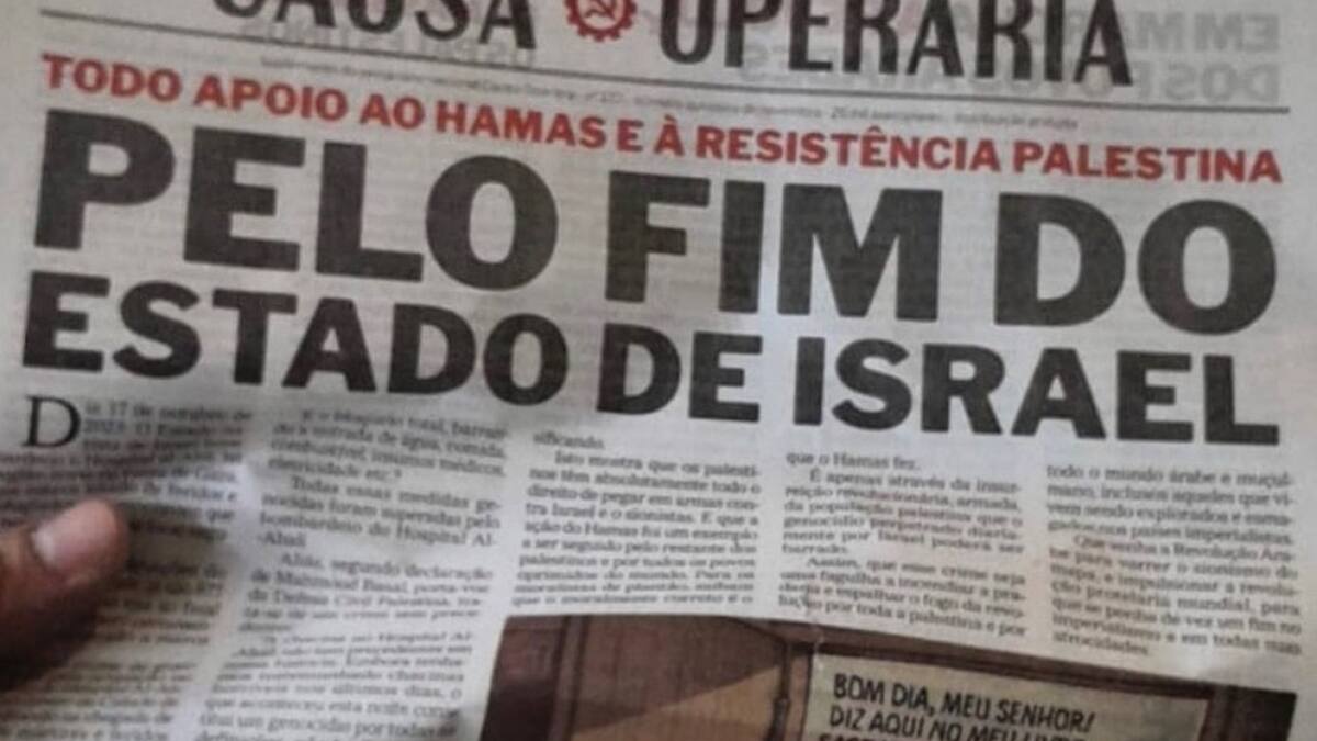 La polémica portada de "Causa Operária". Foto: captura de pantalla.