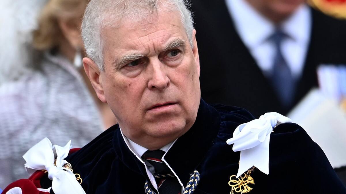 Fotografía de archivo tomada el 6 de mayo de 2023 que muestra al entonces duque de York, el príncipe Andrés, durante la ceremonia de coronación de su hermano el rey Carlos III en Londres.