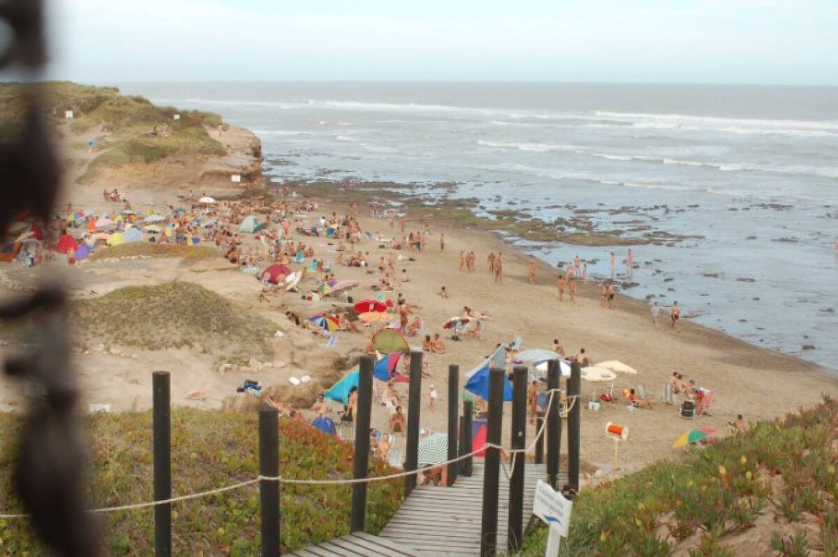 La primera playa naturista de Argentina. Foto: Web Playa Escondida