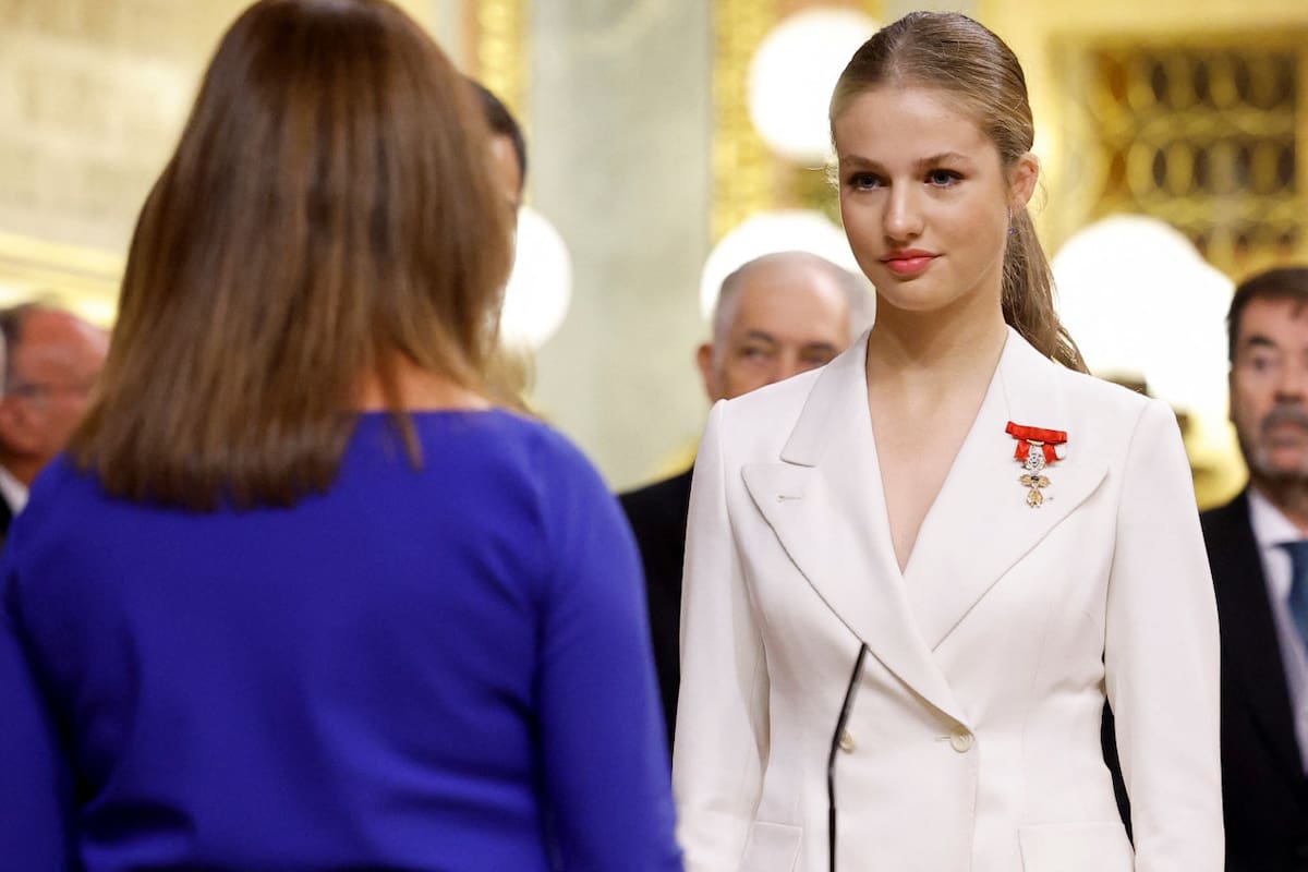 La princesa Leonor juró la Constitución. Foto: Reuters