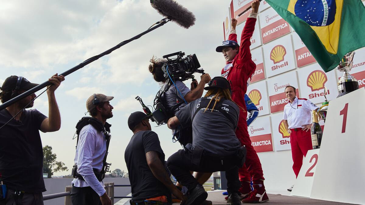 La producción detrás de "Senna". Foto: Prensa Netflix.