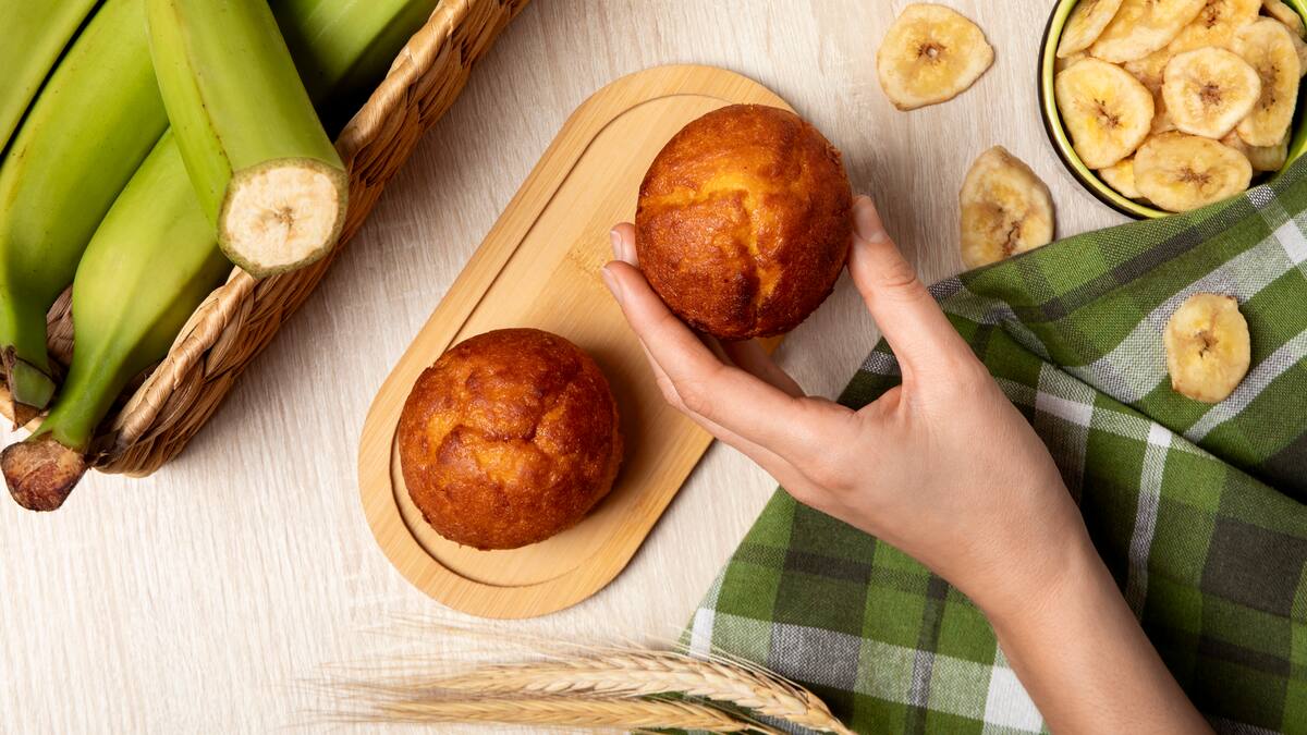 Receta muy fácil y sin horno: cómo hacer muffins de banana en pocos minutos