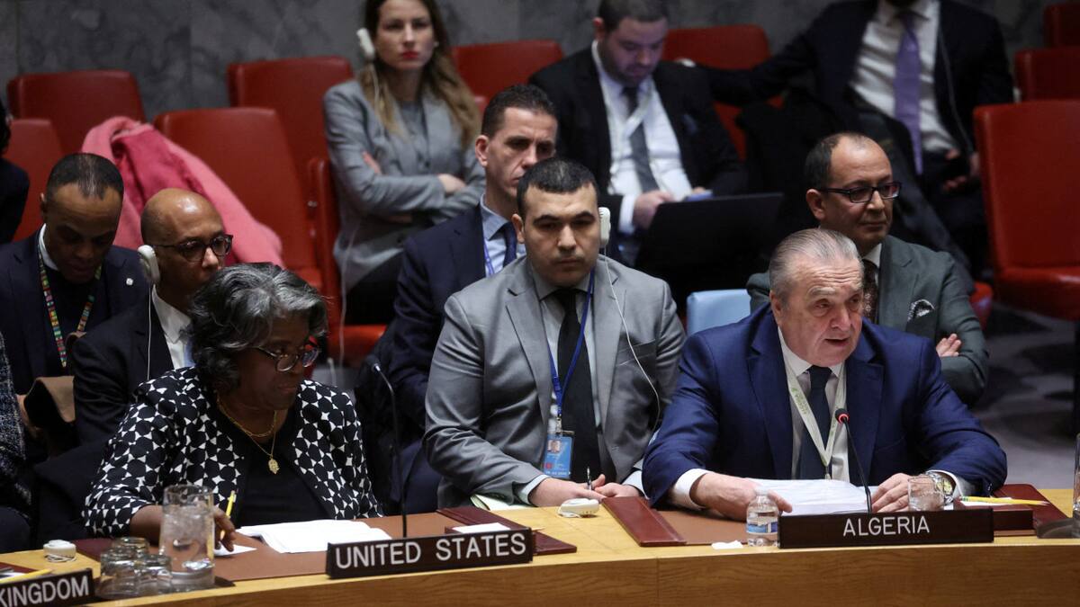 La resolución argelina fue vetada por EEUU. Foto: Reuters