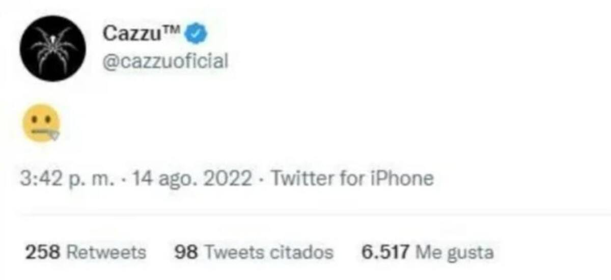 La respuesta de Cazzu. Foto: Twitter/cazzuoficial