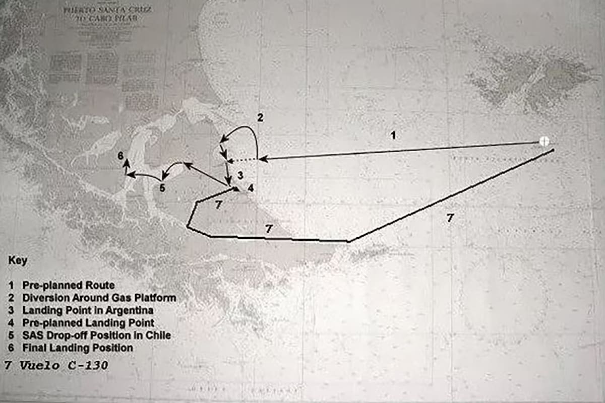 La ruta de la Operacion MIkado y los puntos acordados