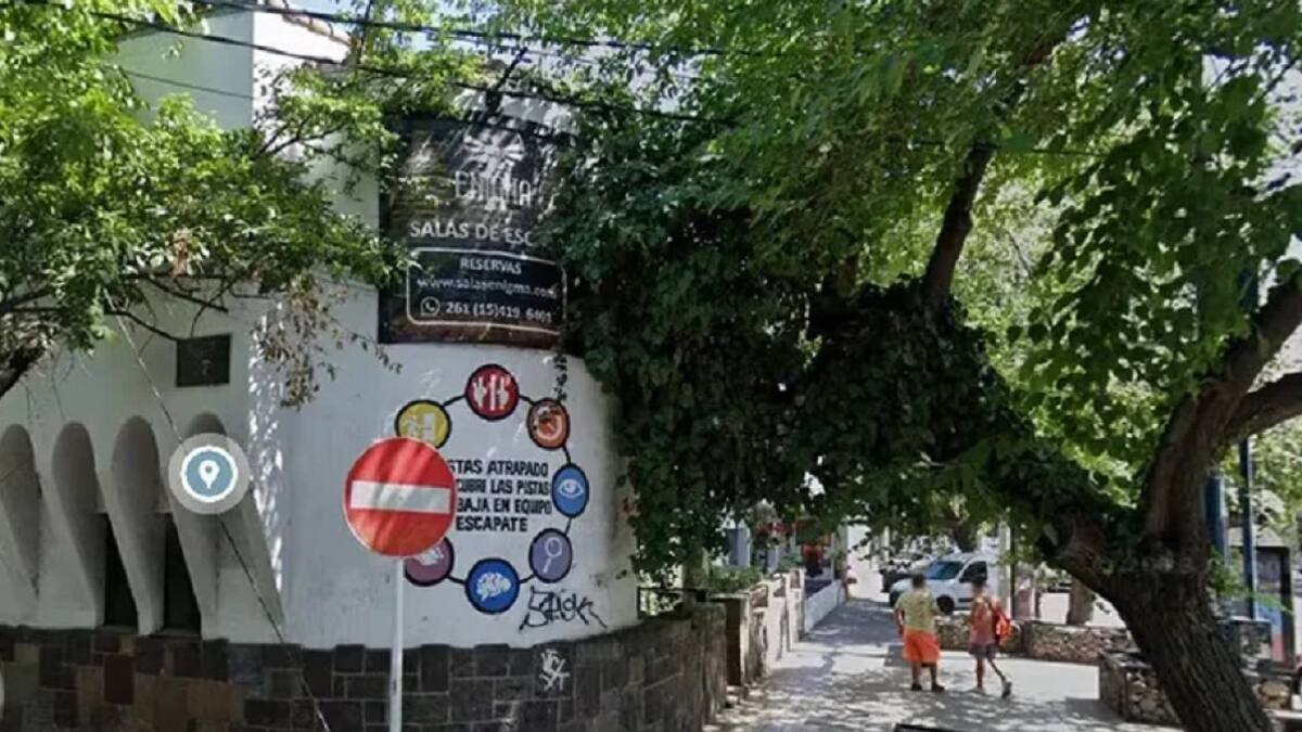 La sala de escape en Mendoza, donde un joven abusó de menores. Foto: NA.