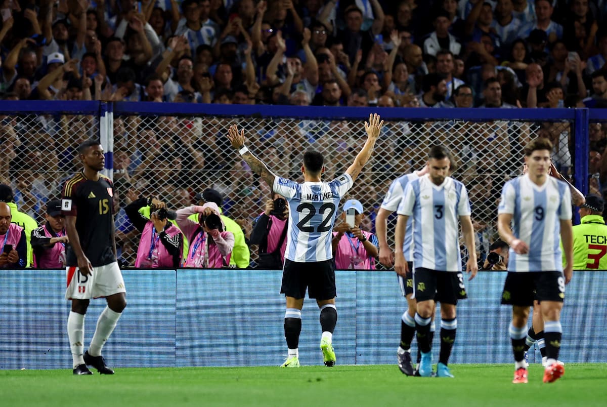 La Selección argentina recibe a Perú. Foto: Reuters.