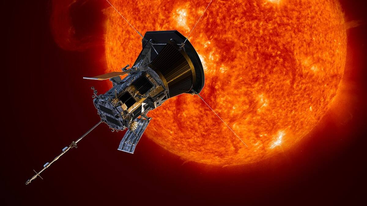 La sonda solar Parker de la NASA. Foto: NASA.