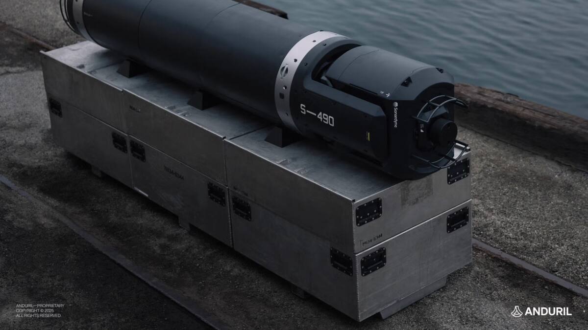 La tecnología capaz de proteger los cables submarinos europeos. Foto: Anduril