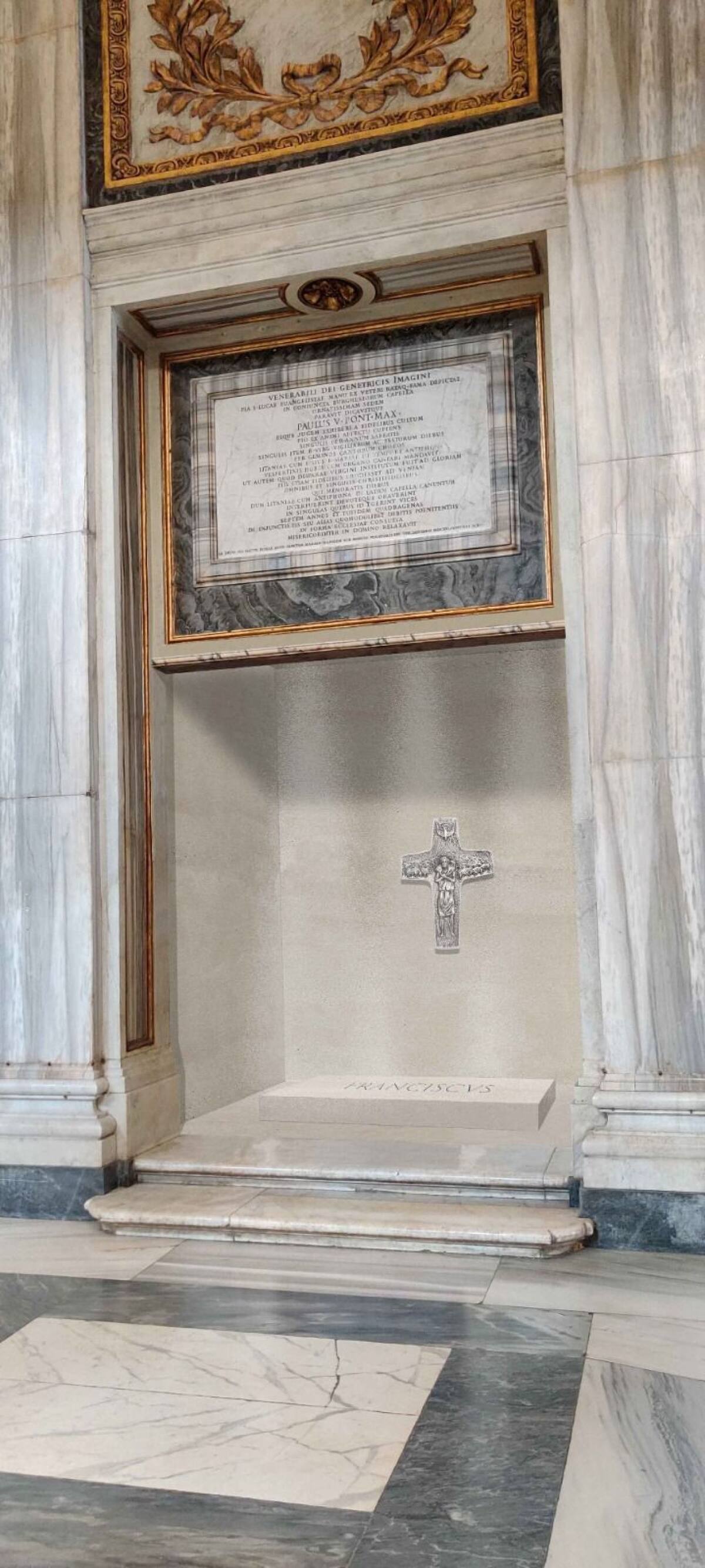 La tumba del papa Francisco. Foto: Vatican News.
