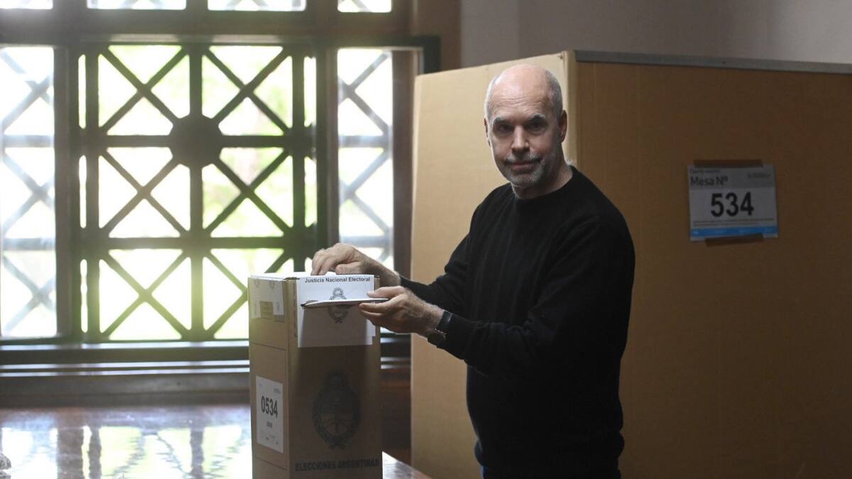 La votación Horacio Rodríguez Larreta. Foto: X @horaciorlarreta.
