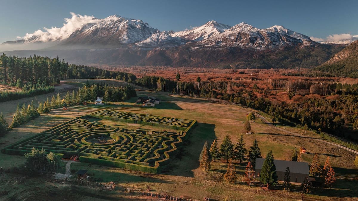 Laberinto Patagonia, en El Hoyo, Chubut. Foto: Prensa Laberinto Patagonia