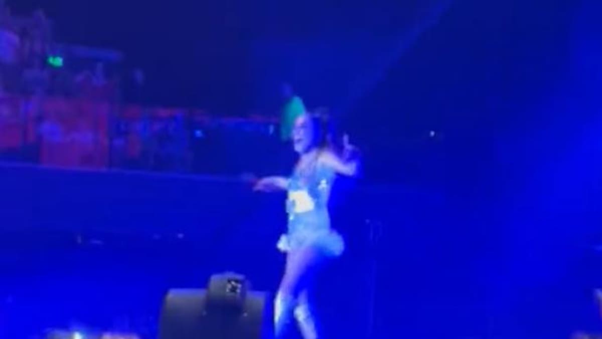Lali en su show. Foto: captura.