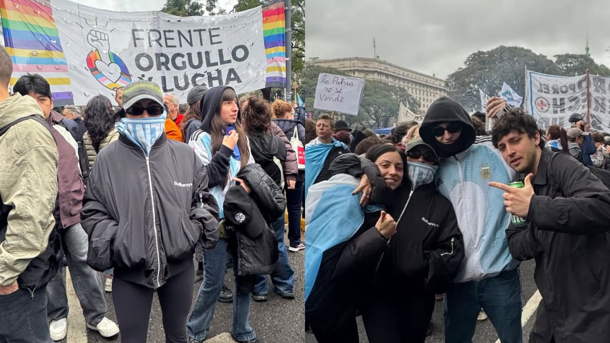 Lali Espósito, Dillom y Fito Páez se sumaron a la marcha en el Congreso: las fotos y los videos en la protesta