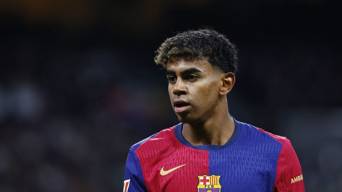 Lamine Yamal; Barcelona. Foto: Reuters.