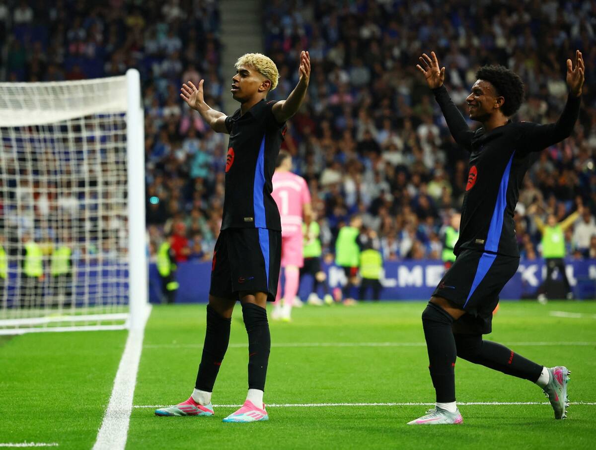 Lamine Yamal le dio el título al Barcelona. Foto: Reuters/Albert Gea