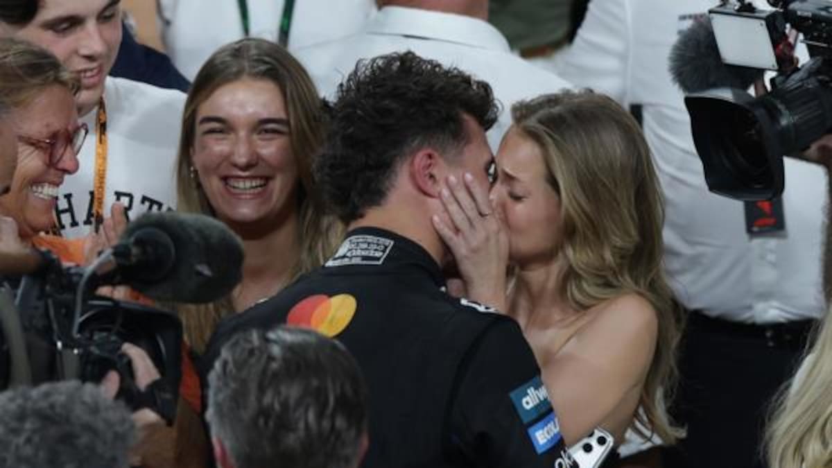 Lando Norris y Magui Corceiro.
